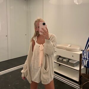 Urban, pale pink and off white mini dress, size small